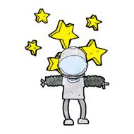 cartoon space man N6