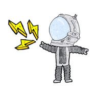 cartoon space man N7