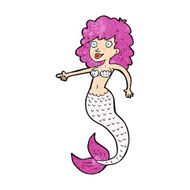 cartoon pink mermaid N2