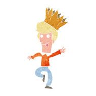 cartoon man wearing paper crown N2