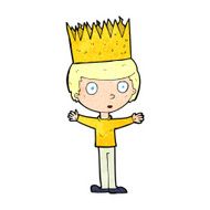 cartoon person wearing crown N28