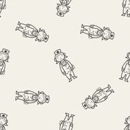 Doodle Nurse seamless pattern background