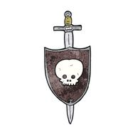 Cartoon Sword And Shield N5