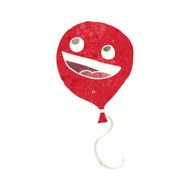 cartoon balloon with face N3