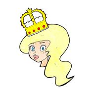 cartoon person wearing crown N31