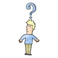 cartoon confused man N12