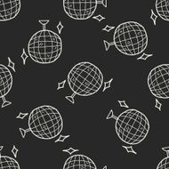doodle party seamless pattern background