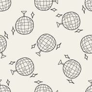 doodle party seamless pattern background N2