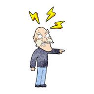 cartoon angry old man N4