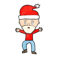 cartoon man ready for christmas N40