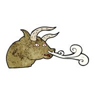 Cartoon Bull Head N6