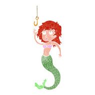 cartoon mermaid and hook N2