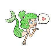 cartoon mermaid in love N2