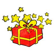 cartoon christmas present N3