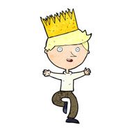 cartoon person wearing crown N32