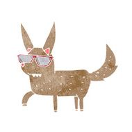 cartoon cool dog