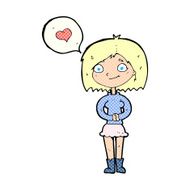 cartoon woman in love N56
