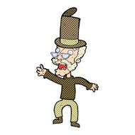 cartoon old man in top hat N2