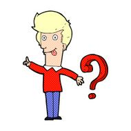 cartoon man with question N5