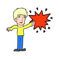 Cartoon Man Pointing N11