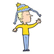 cartoon boy in hat N3