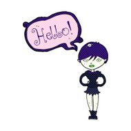 cartoon vampire saying hello N3