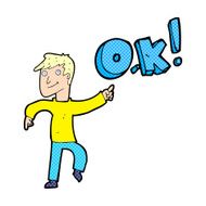 cartoon man thinking OK N6