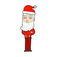 cartoon hipster santa N6