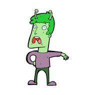 cartoon unhappy alien N3