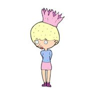 cartoon person wearing crown N36