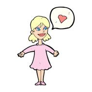 cartoon woman in love N58