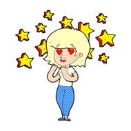 cartoon woman in love N60