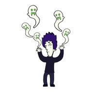 cartoon spooky vampire N19