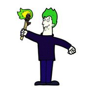 cartoon spooky vampire N20