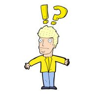 cartoon confused man N13