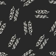 doodle ribbon seamless pattern background