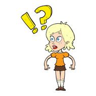 cartoon shocked woman N3
