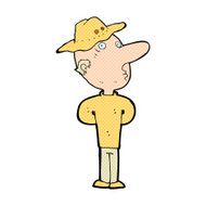 cartoon man in hat N13