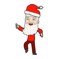 cartoon hipster santa claus N3