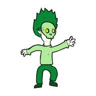 cartoon boy in halloween mask N3