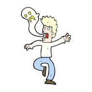 cartoon ghost leaving man N3