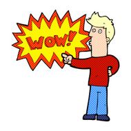 cartoon amazed man N9