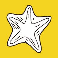 Starfish doodle N13