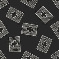 Switzerland flag doodle seamless pattern background N2