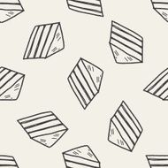 Doodle Sandwich seamless pattern background N5