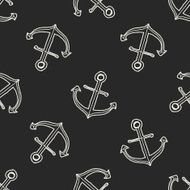 anchor doodle seamless pattern background N10