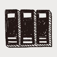 book doodle drawing N16