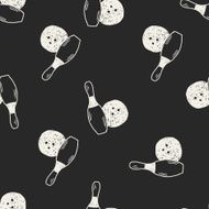 Bowling doodle seamless pattern background N2