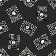 Brazil flag doodle seamless pattern background