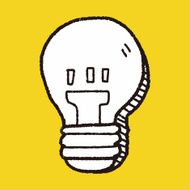 bulb doodle drawing N13